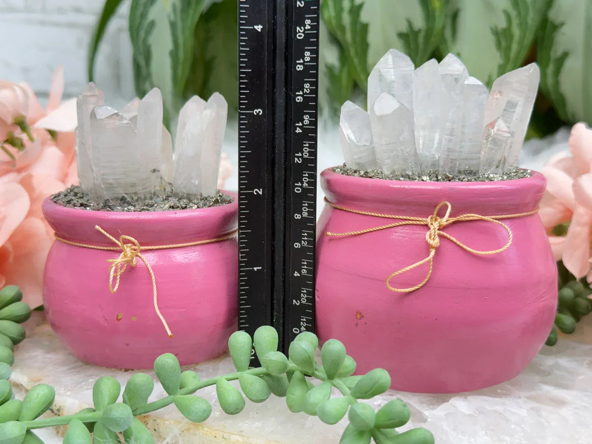 Quartz Pyrite Abundance Crystal Pot