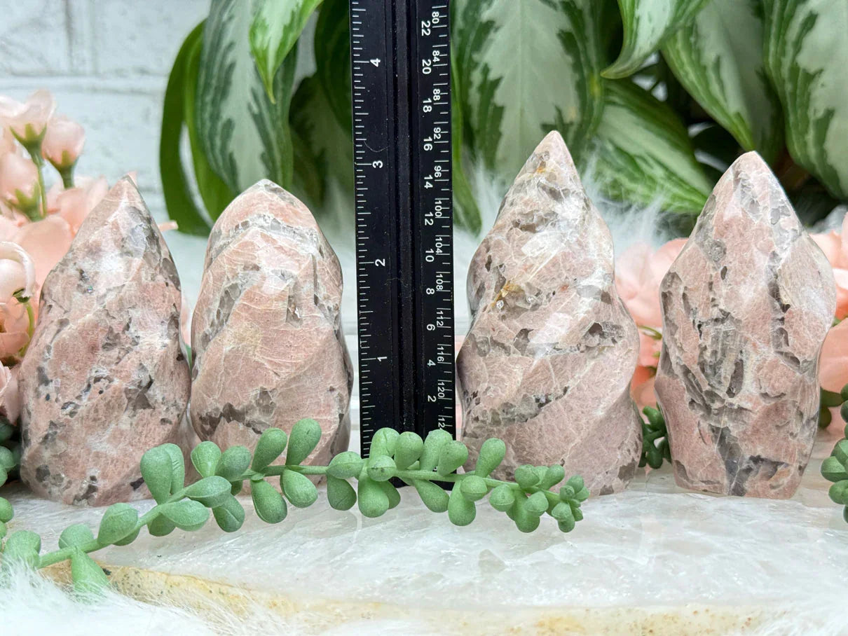 Peach Moonstone Flames