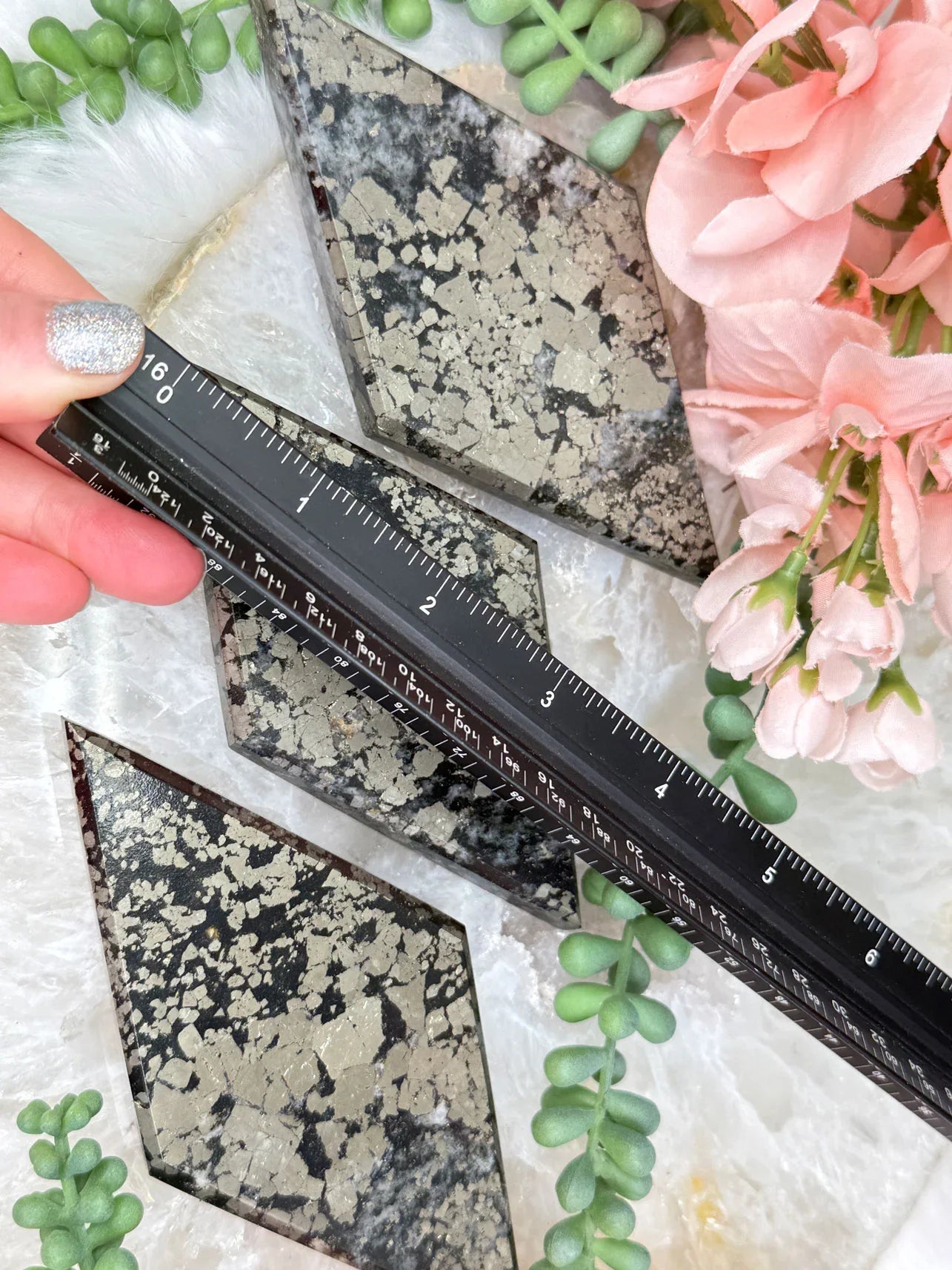 Black Pyrite Diamond Slab