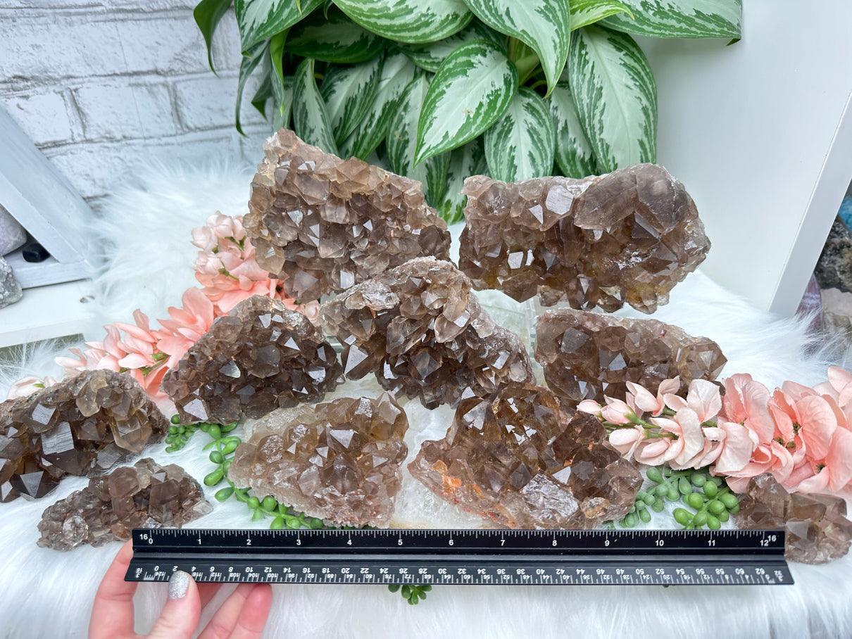 Smoky Quartz Clusters
