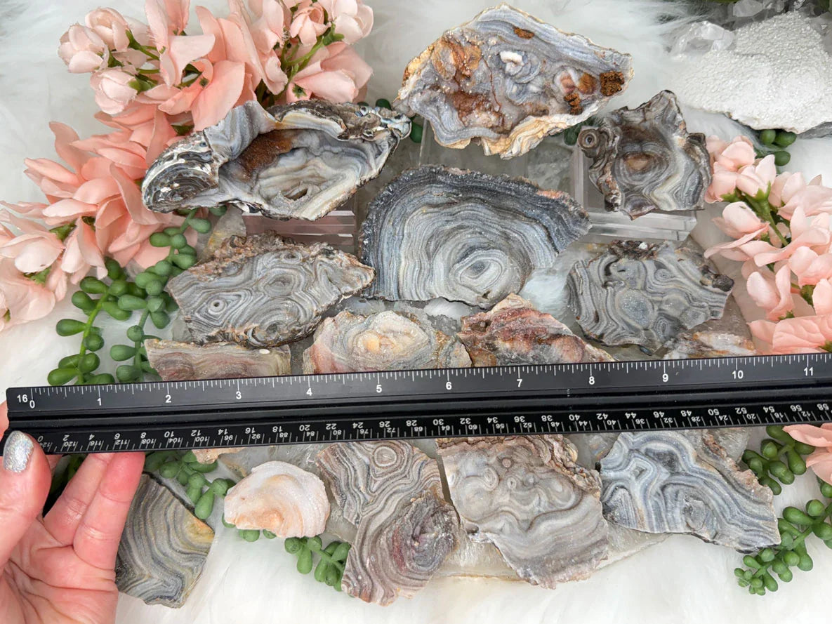 Druzy Chalcedony Flowers