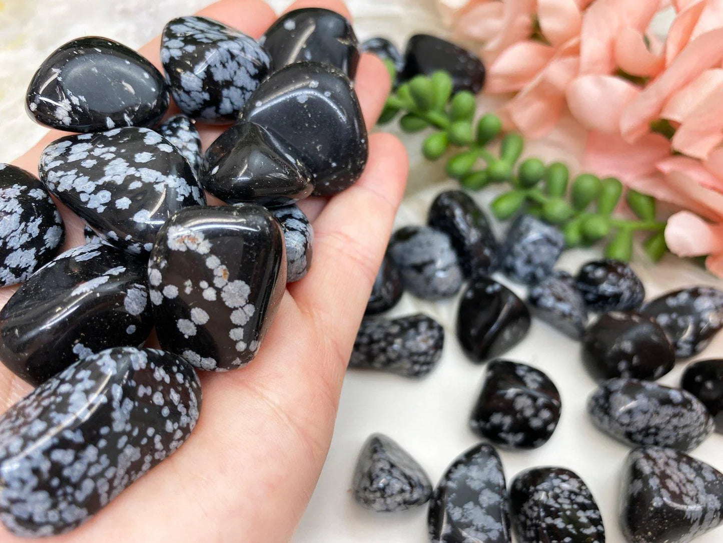 Tumbled-Black-White-Snowflake-Obsidian-Crystal-Tumbles-for-Sale