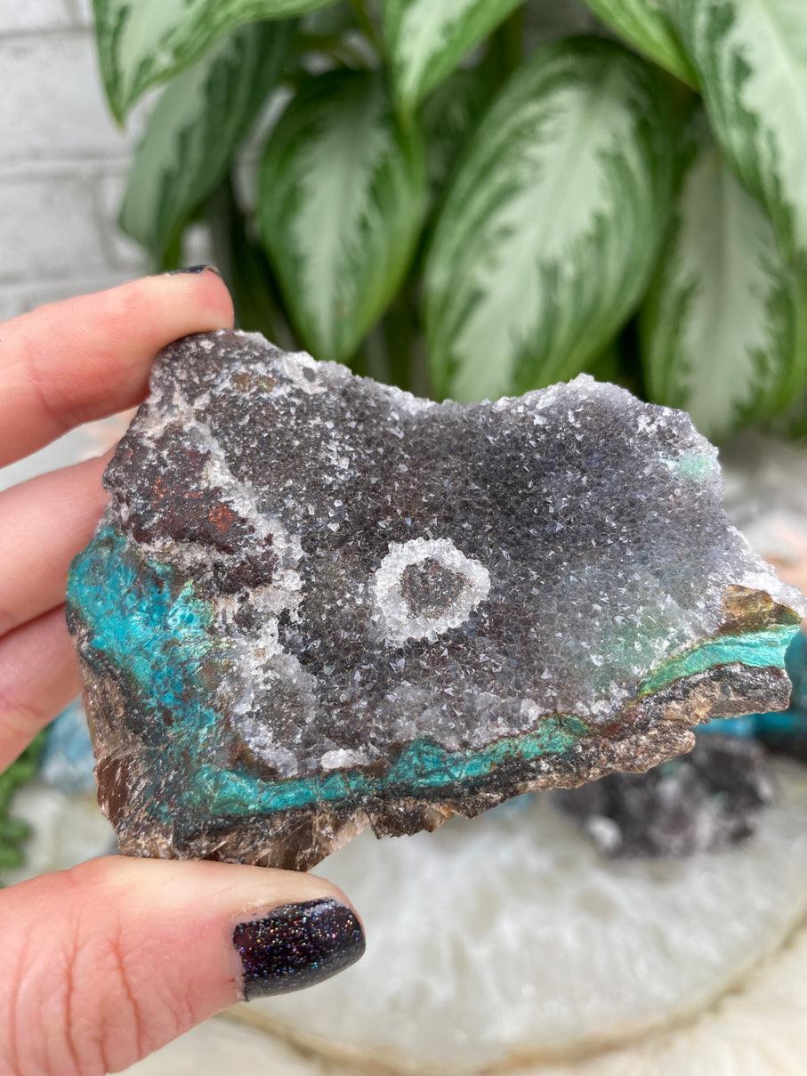Gray-Quartz-with-Blue-Chrysocolla