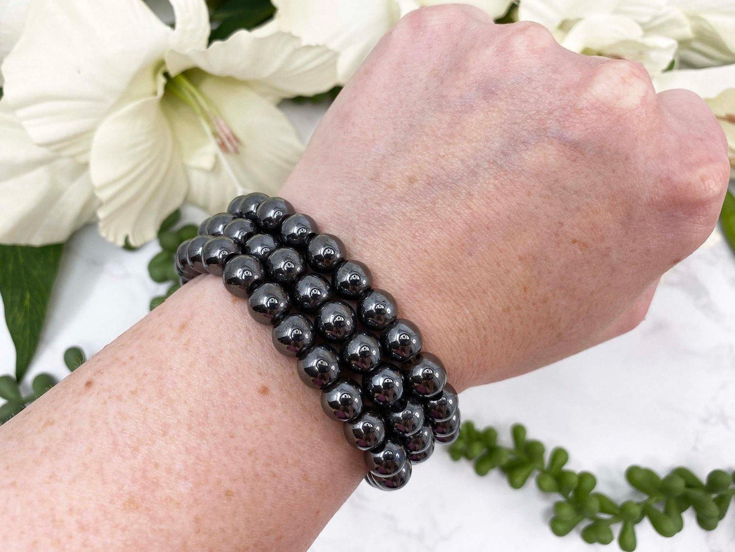 Polished Hematite Bracelet