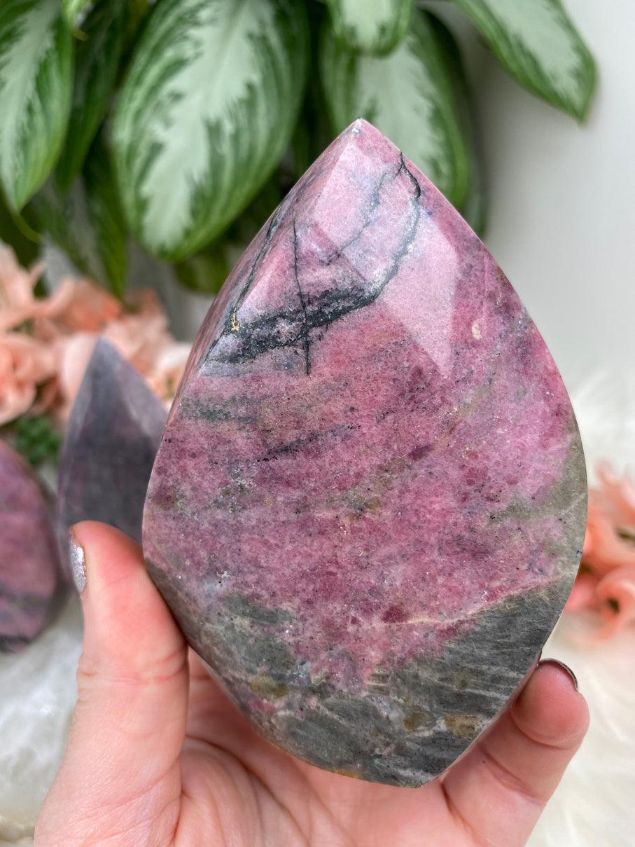Pink-Rhodonite-Flame-Crystal