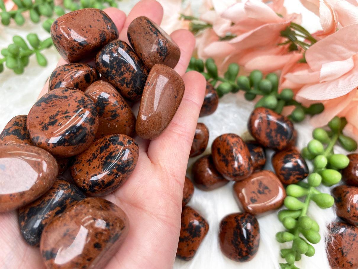 Tumbled Mahogany Obsidian