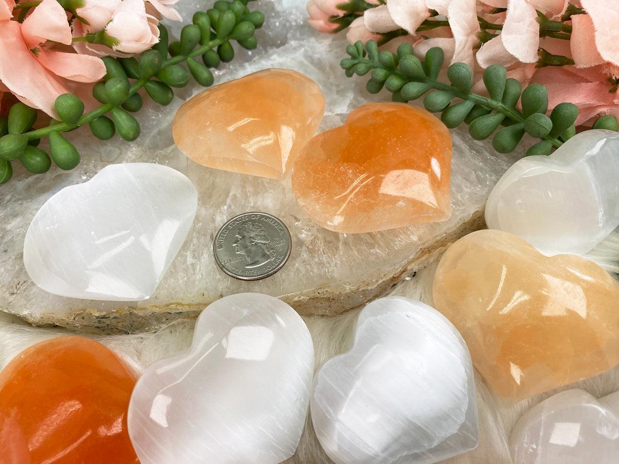Selenite Hearts