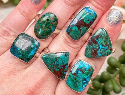 925-silvermalachite-chrysocolla-rings