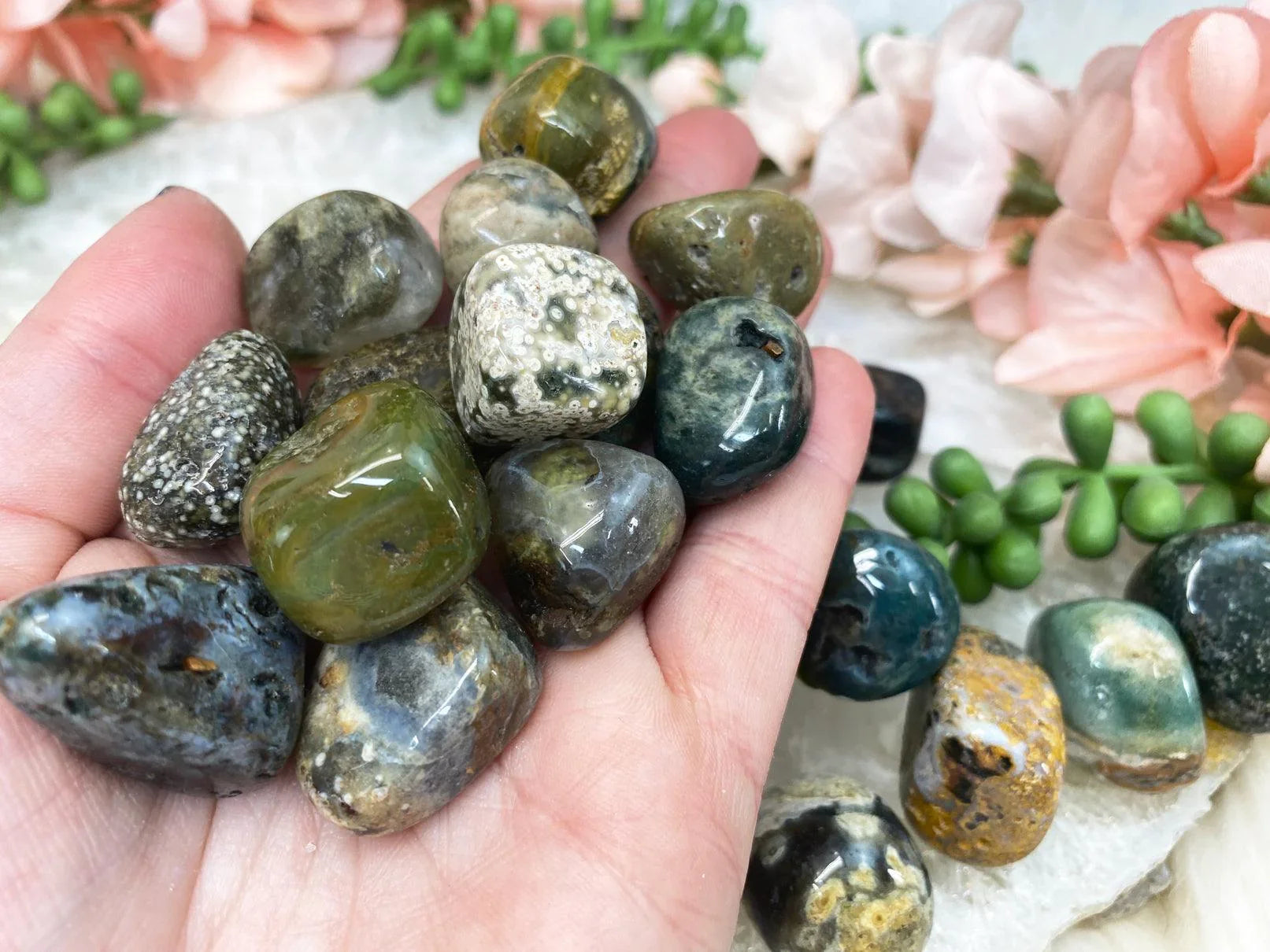 Green-Yellow-White-Ocean-Jasper-Tumbled-Crystals
