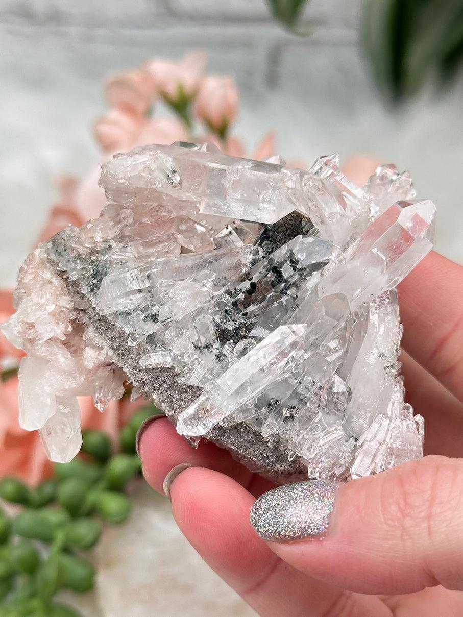 pink-colombian-cluster-green-chlorite