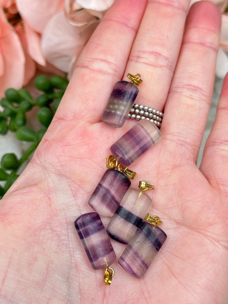  Fluorite Pendants