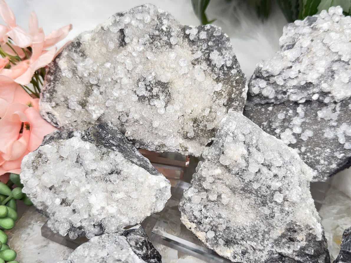 gray-sparkle-calcite-clusters-mexico