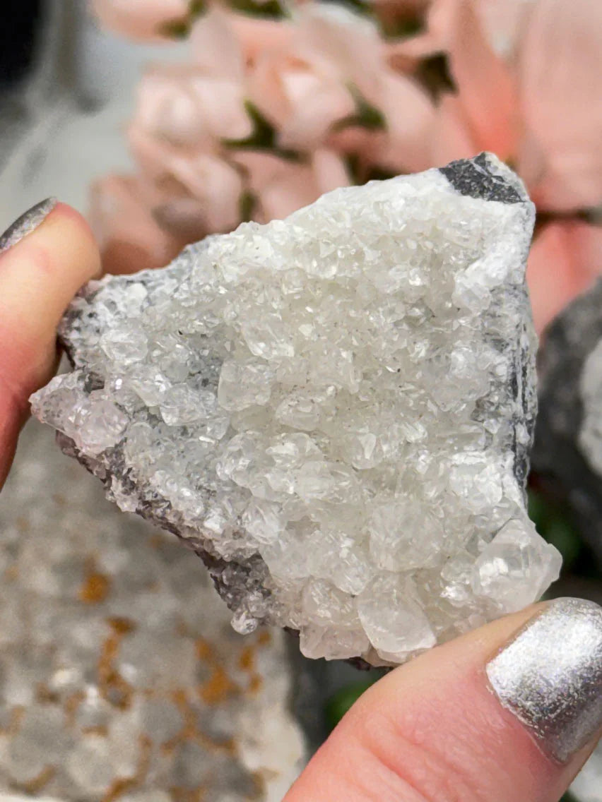 Sparkle Gray Calcite Crystals
