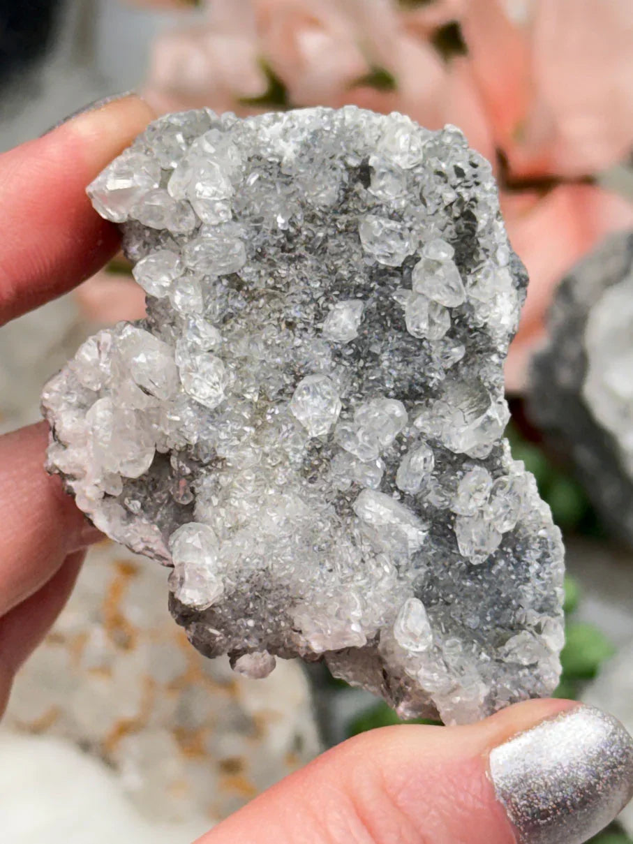 Sparkle Gray Calcite Crystals