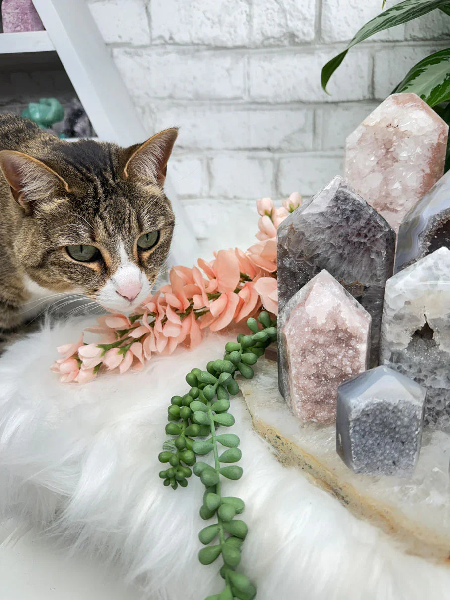 Agate Crystal Points