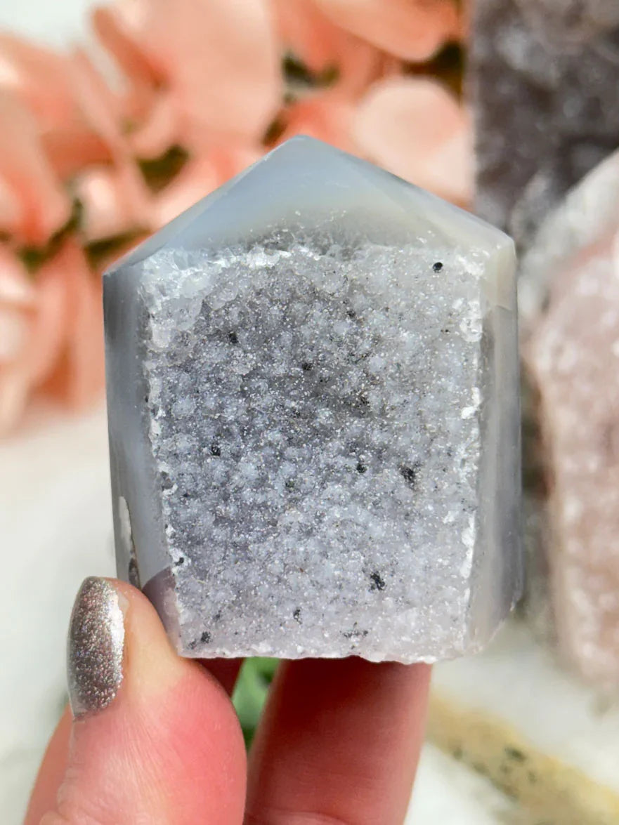 green-amethyst-agate-point