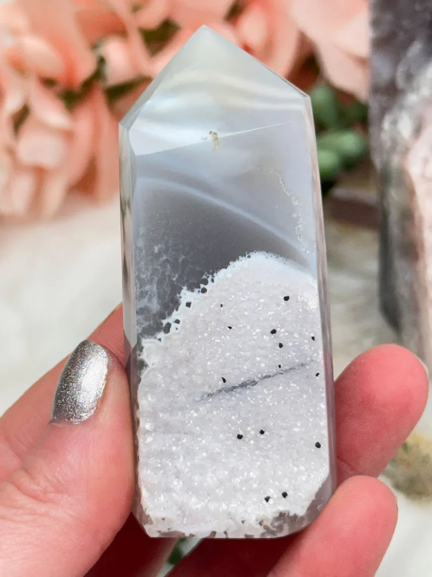 Agate Crystal Points