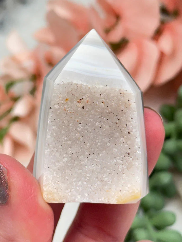 green-amethyst-agate-point