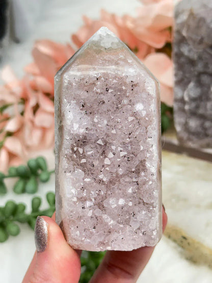 green-amethyst-agate-point