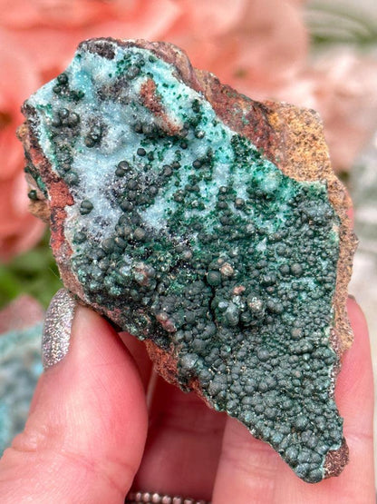 Unique Druzy Chrysocolla Malachite
