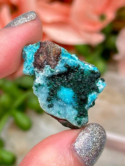 Unique Druzy Chrysocolla Malachite