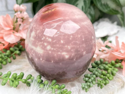 large-pink-red-polychrome-jasper-skull