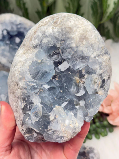 Blue Celestite Crystals
