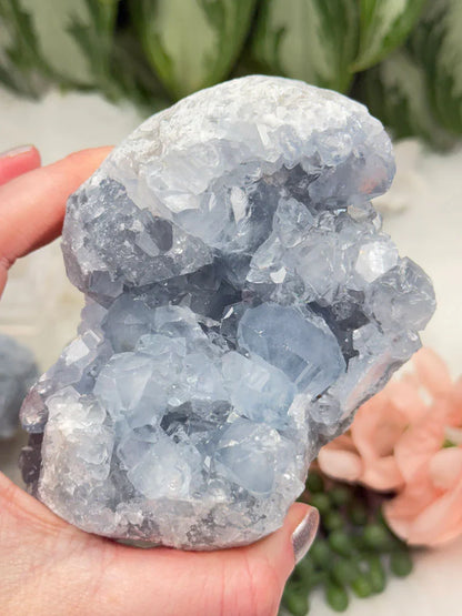 Blue Celestite Crystals