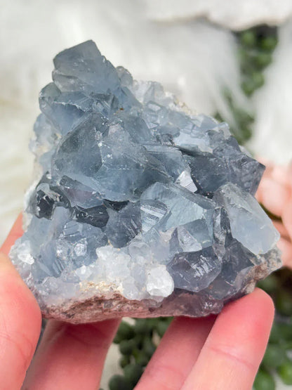 Blue Celestite Crystals