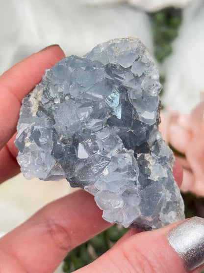 Blue Celestite Crystals