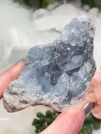 Blue Celestite Crystals