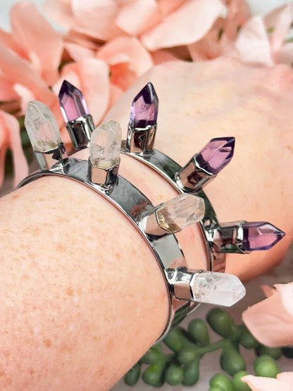quartz-amethyst-spike-bracelets