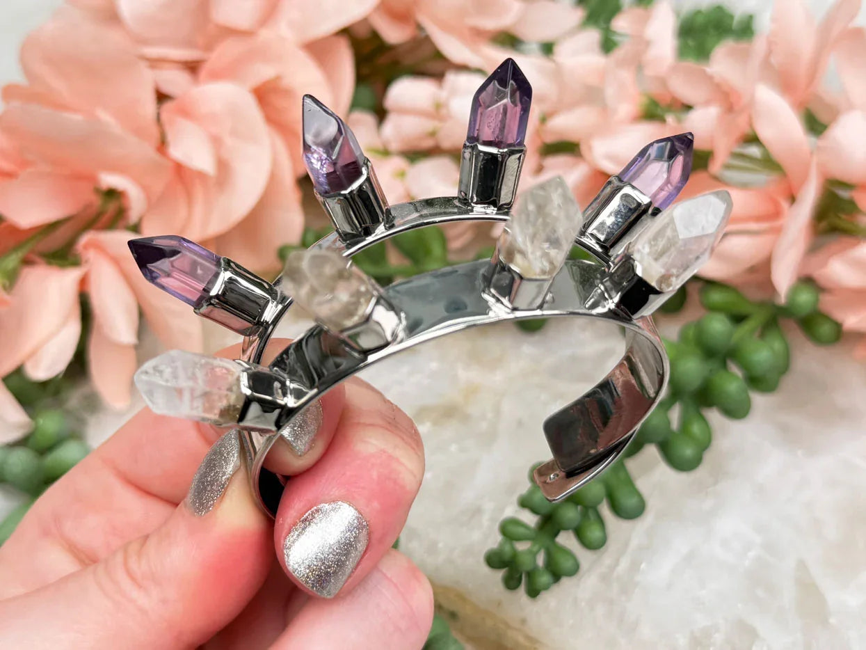 quartz-amethyst-cuff-spike-crystal-bracelets