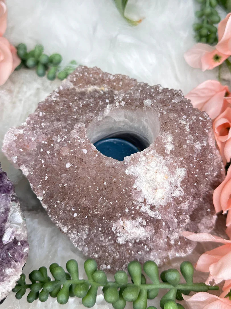 Amethyst Candle Holders