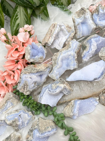 Blue Holly Agate Clusters