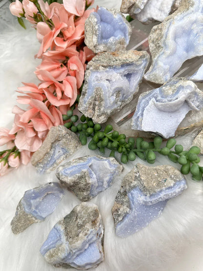 Blue Holly Agate Clusters