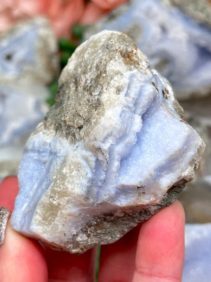 Blue Holly Agate Clusters