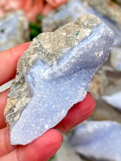 Blue Holly Agate Clusters