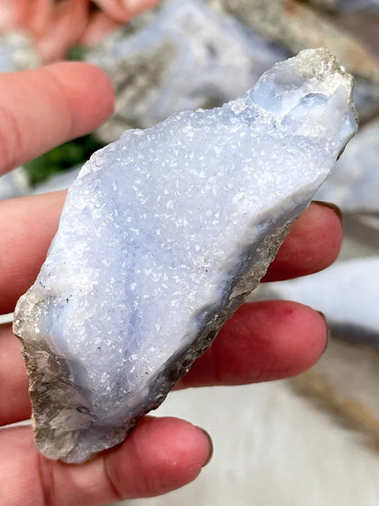 Blue Holly Agate Clusters