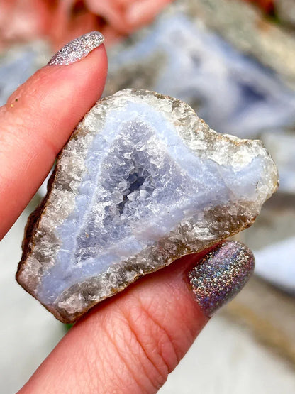 Blue Holly Agate Clusters