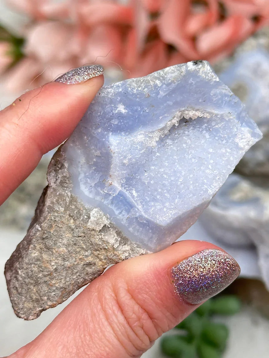 Blue Holly Agate Clusters