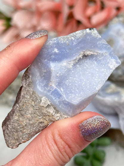 Blue Holly Agate Clusters