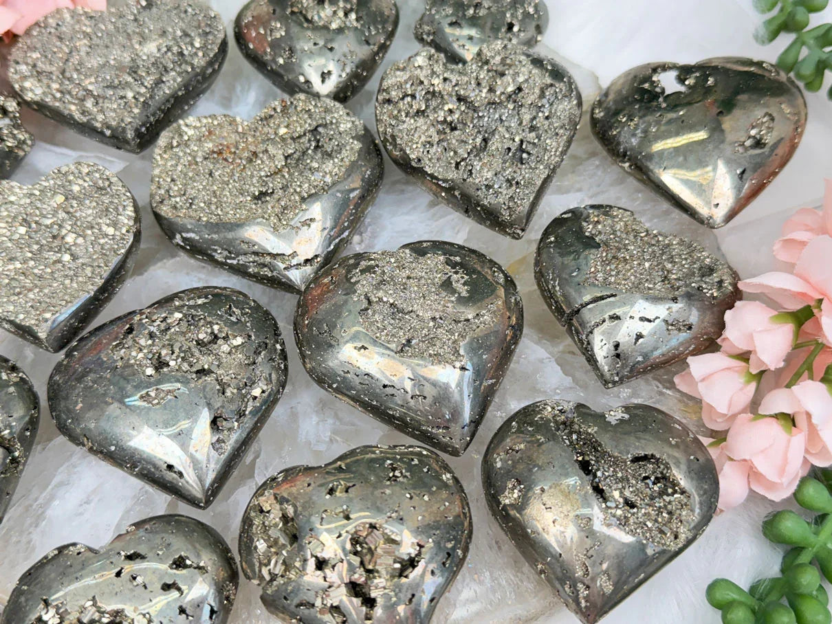 Peruvian Pyrite Hearts
