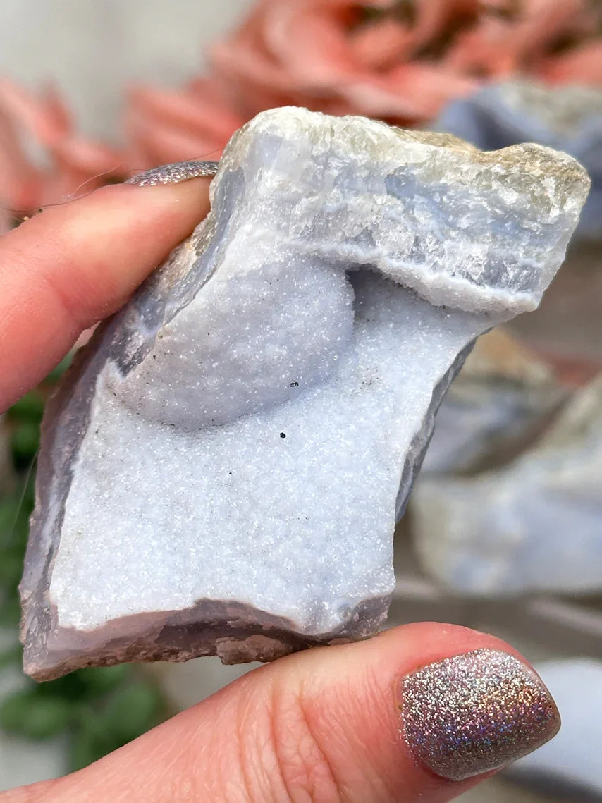 Blue Holly Agate Clusters