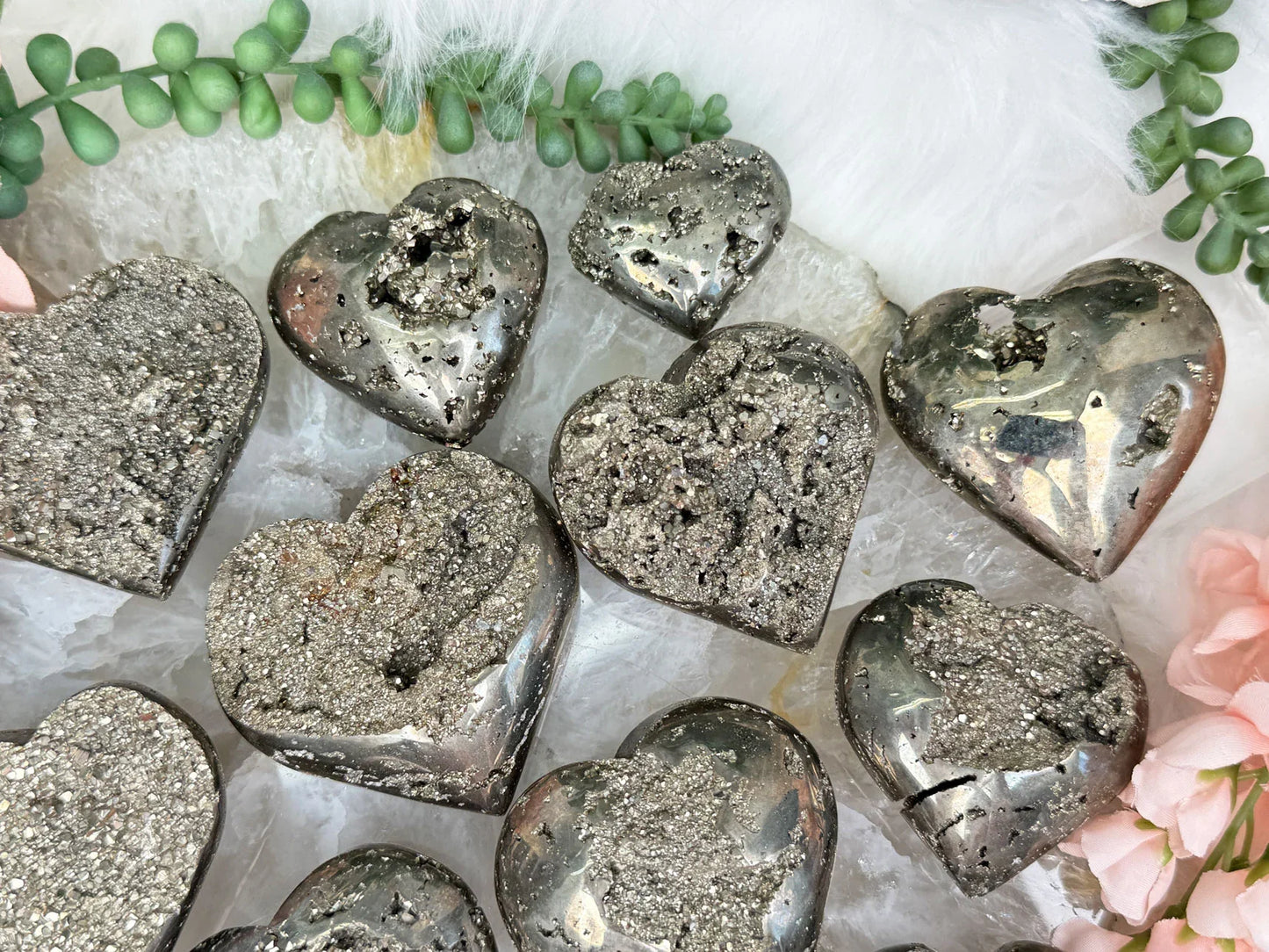 Peruvian Pyrite Hearts