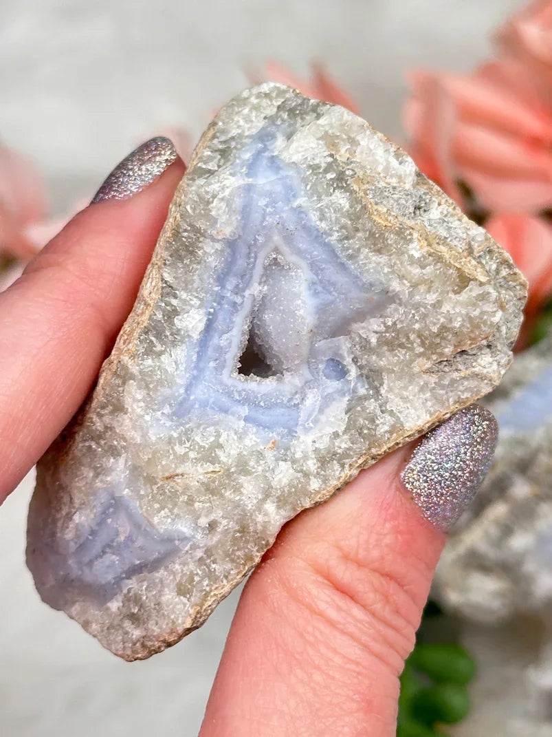 Blue Holly Agate Clusters