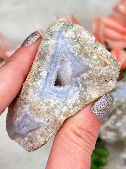 Blue Holly Agate Clusters