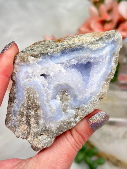 Blue Holly Agate Clusters