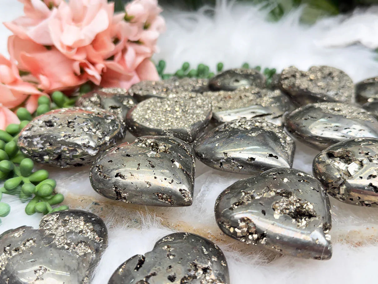 Peruvian Pyrite Hearts