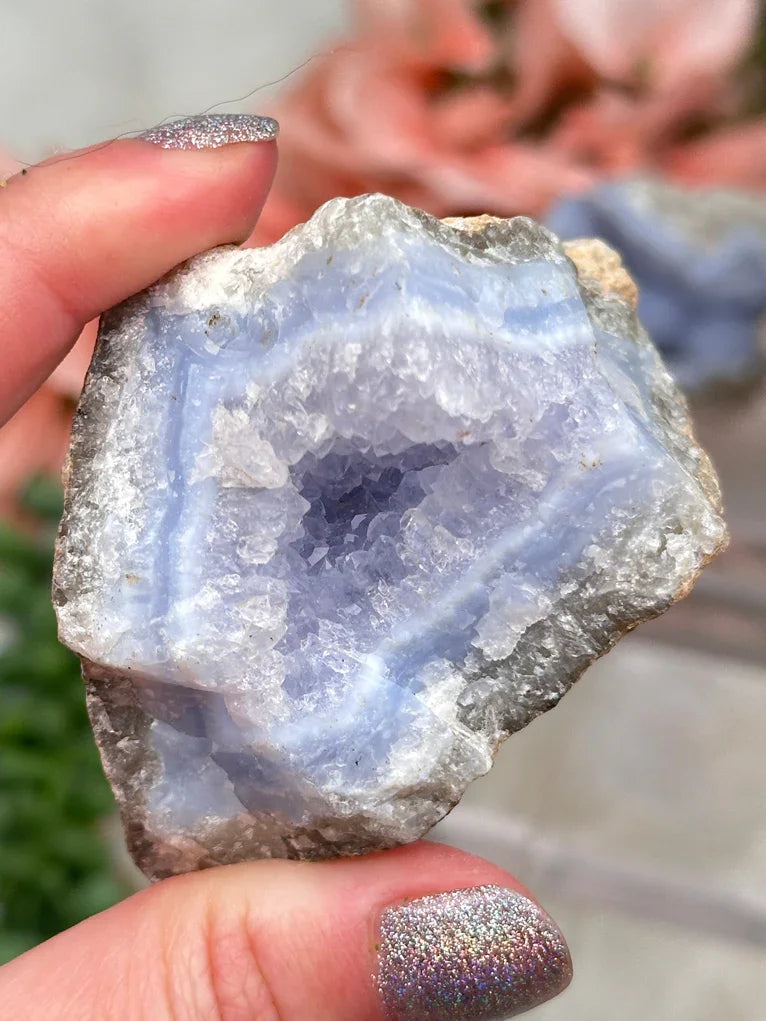 Blue Holly Agate Clusters